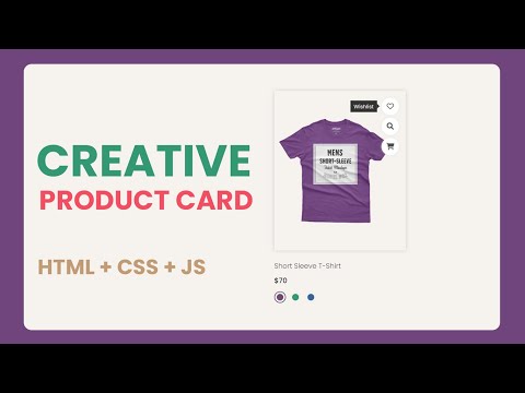 Responsive Product Card Design Using Html Css Javascript