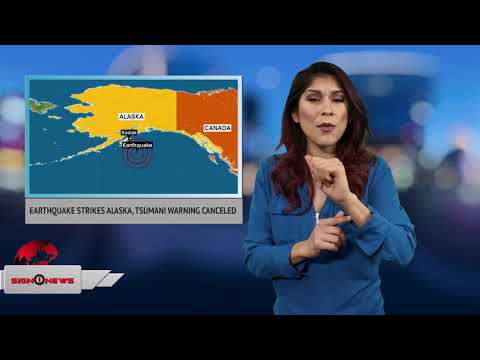 Earthquake strikes Alaska, Tsumani warning canceled (ASL 1.23.18)