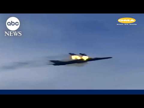 Pilots eject from fighter jet moments before it crashes