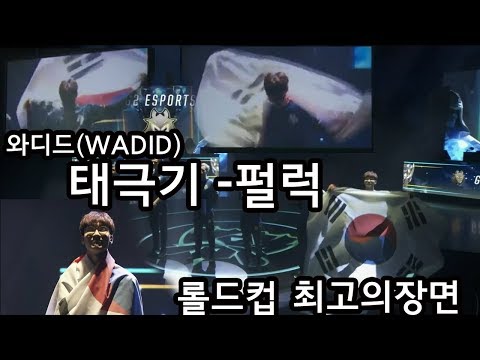 롤드컵 최고의 명장면 !! - 태극기 펄럭 (WADID-김베인)