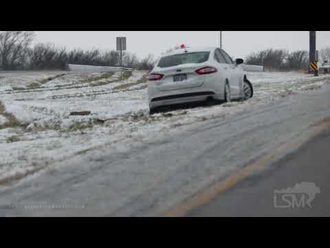 12-03-2020 Wichita, KS - Slick Roads Cause Multiple Slide Off