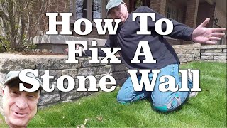 How To Fix A Stone Wall Around A Garden