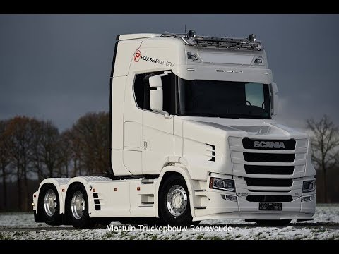 2018 New Scania T-580 V8 Power 6x2 White Edition Next Generation Poulsenbiler