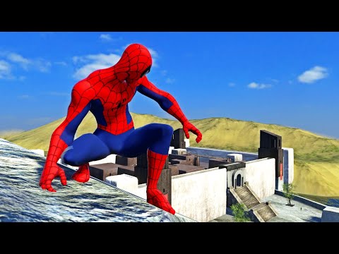 Can spider-man save Prisoners from Evil Fortress - Overgrowth Mods Gameplay