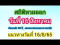 สถิติ หวย ย้อน หลัง 30 ปี