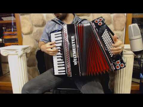 WELTMONT72HMBK - Black Weltmeister Monte Helikon Classic 34 Piano Accordion MMM 34 72 $3999