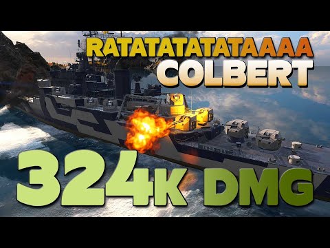 Cruiser Colbert, 324k RATATATATAAAA - World of Warships