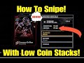 Best Sniping Filters For Low Coin Stacks! Fastest Method! [Madden 20]