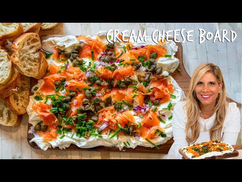 Smoked Salmon Cream Cheese Board