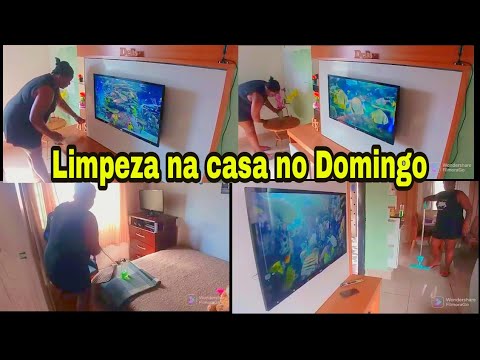 Vlog Limpeza na Casa no Domingo/Dona de casa nao Para/Rotina Diária