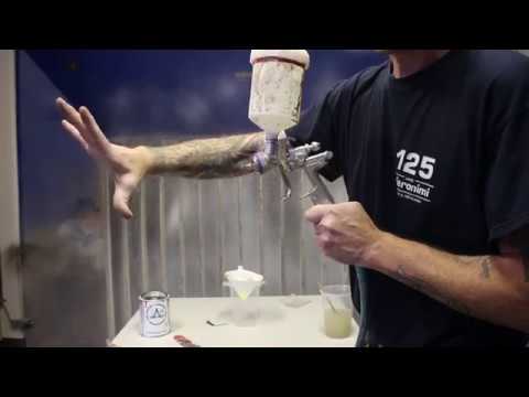 Lackierpistole reinigen, zusammen bauen und einstellen...Becherpistole Tutorial