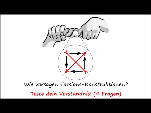 Teste dein Verständnis: Wie versagen Torsions-Konstruktionen? (4 Fragen)
