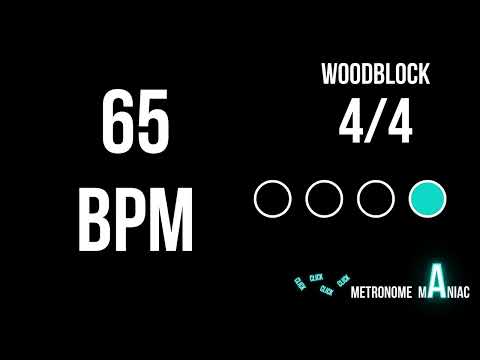 Metronome 65 BPM 4/4 - Woodblock