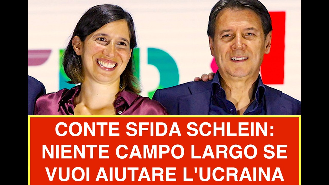 CONTE SFIDA SCHLEIN: NIENTE CAMPO LARGO SE VUOI AIUTARE L'UCRAINA