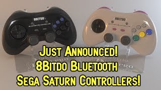 FIRST LOOK! 8Bitdo Sega Saturn Bluetooth Controllers JUST ANNOUNCED!
