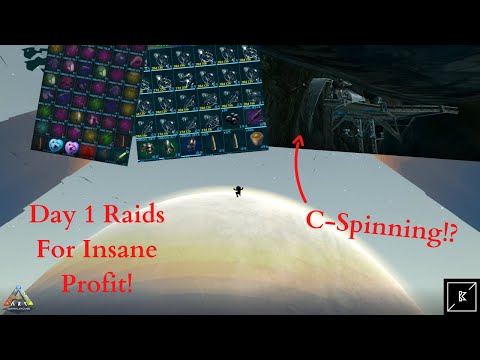 Day 1 Raiding Hidden Bases For Insane Loot | Ark Small Tribes Unofficial Pvp | Pvp highlights!