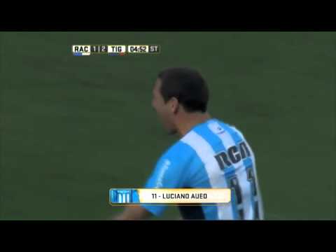 Gol de Aued racing 3-3 Tigre 2016