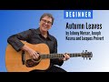 Learn to play Autumn Leaves on guitar using guide tones | Easy jazz chords | Beginner guitar lesson