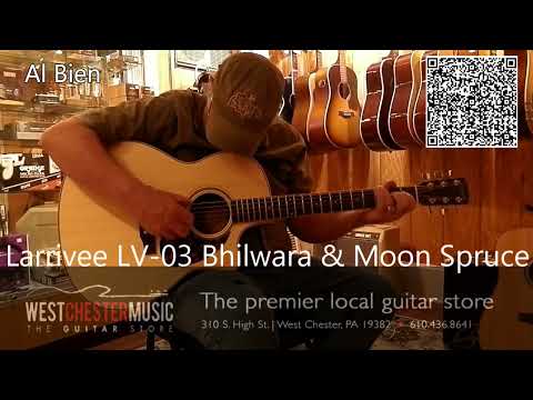 Larrivee LV-03 Bilwara w/ Moon Spruce & Stage Pro Element Venetian Cutaway Acoustic Electric Satin Natural Finish with case New image 18