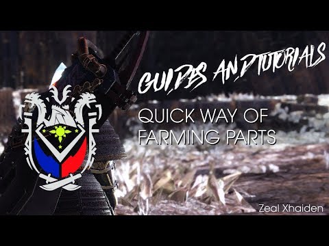 MHW - Quick and Simple Way to Break Parts and Farm Materials Guide.