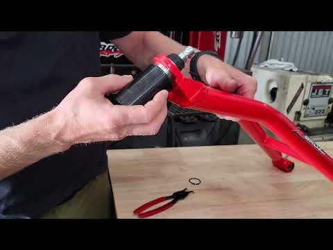 Press In & Out a Ball Joint on an A-arm for a SxS