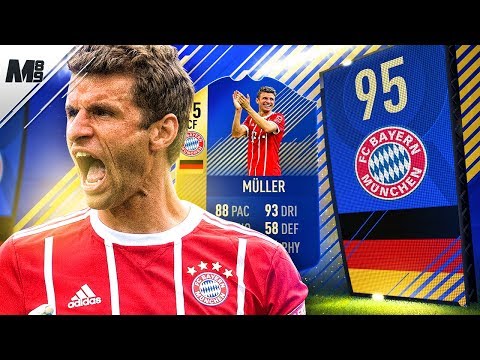 FIFA 18 TOTS MULLER REVIEW | 95 TOTS MULLER PLAYER REVIEW | FIFA 18 ULTIMATE TEAM