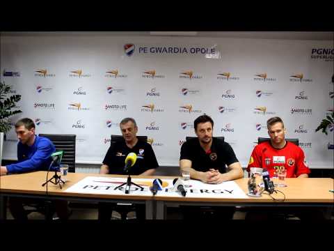 Konferencja prasowa po meczu PE Gwardia Opole - MKS Piotrkowianin Piotrków Tryb.