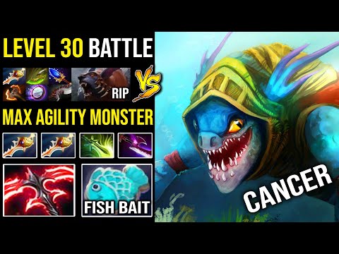 MAX AGILITY SLARK Level 30 Fish Bait 2x Free Rapier + Stygian Desolator Vs Godlike Enrage Ursa DotA