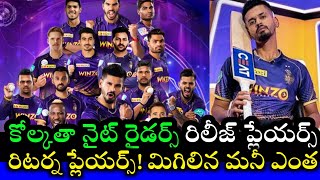 2023 ipl kkr team players releasing list | cric news telugu channel