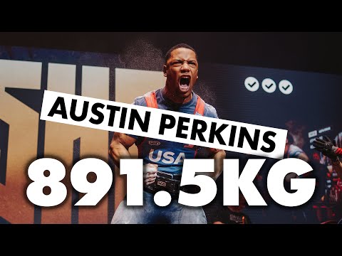 Austin Perkins | 891.5kg @ 74kg WR Total | 1st Place | Sheffield 2026