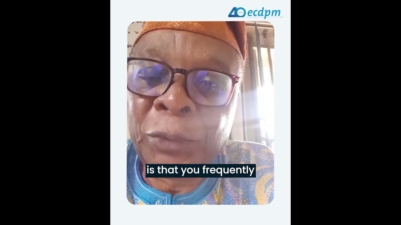 Amb. John Kayode Shinkaiye on ECDPM