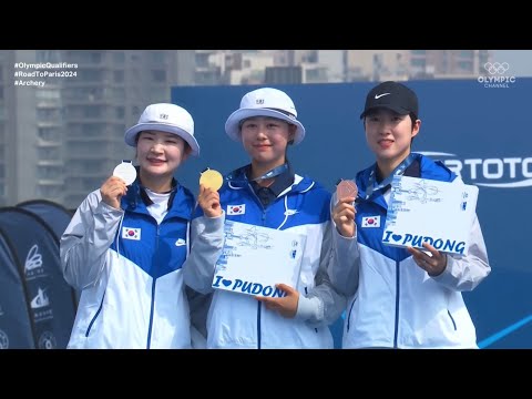 2023 현대 양궁 월드컵 리커브 여자 개인전 시상식