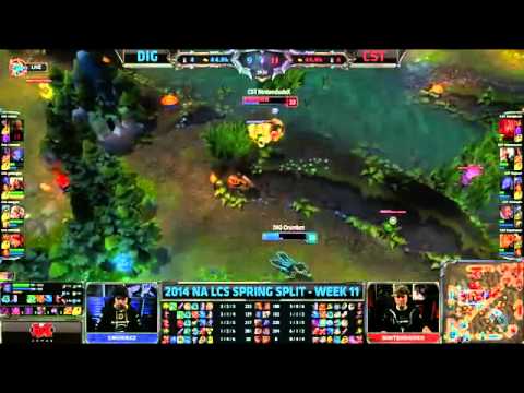 Team Dignitas vs Team Coast | DIG vs CST | 2014 NA LCS Spring Split W11D2 G4 [HQ]