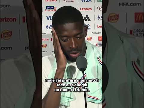 😐🇫🇷 Dembélé ne veut pas s’enflammer après son triplé : “J’ai préféré mon match face au Sénégal”
