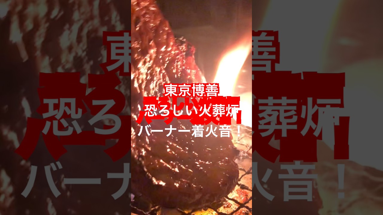 東京博善 恐ろしい火葬炉バーナー着火！！ #恐怖 #部落 #総務委員会 #歴史