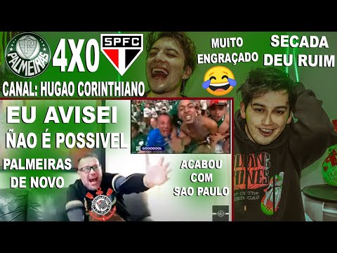 MELHOR REACT DO PALMEIRAS 4X0 SÃO PAULO / HUGÃO CORINTHIANO - EU AVISEI / MUITO ENGRAÇADO