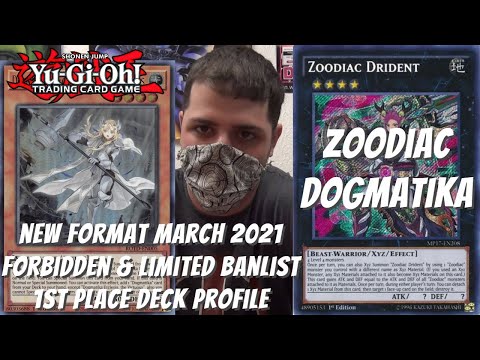 Yugioh New Banlist March 2021 Format Locals 1st Place Deck Profile - Zoodiac Dogmatika - Kyle Shook