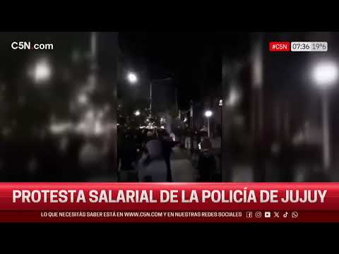 PROTESTA SALARIAL de la POLICÍA de JUJUY