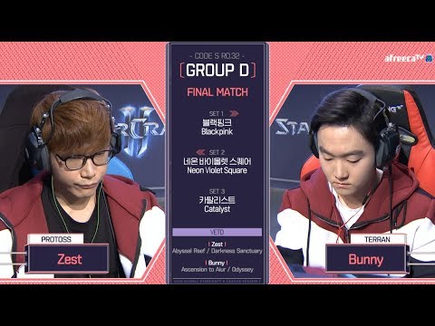 [2018 GSL Season 1]Code S Ro.32 Group D Match5 Zest vs Bunny