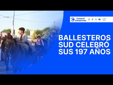 Ballesteros Sud celebró sus 197 años con desfile y anuncio de obras