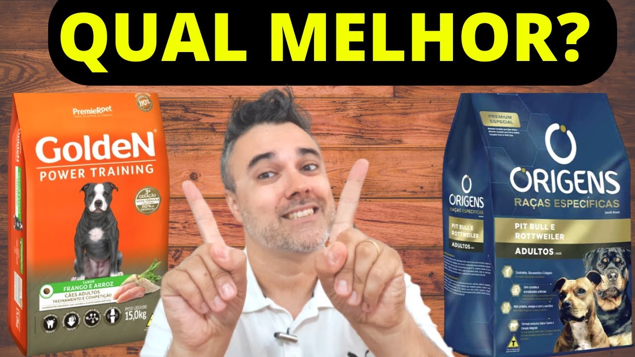 Ração Golden Power Training vs ORIGENS PIT e ROTT🟢Qual melhor