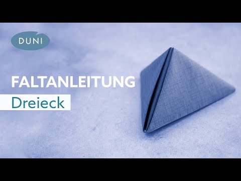 Faltanleitung für Servietten | DIY – Falten eines eleganten Servietten-Dreiecks
