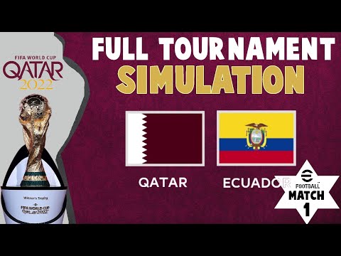 Qatar vs Ecuador | FIFA World Cup 2022 | Group A Match 1 | eFootball Simulation