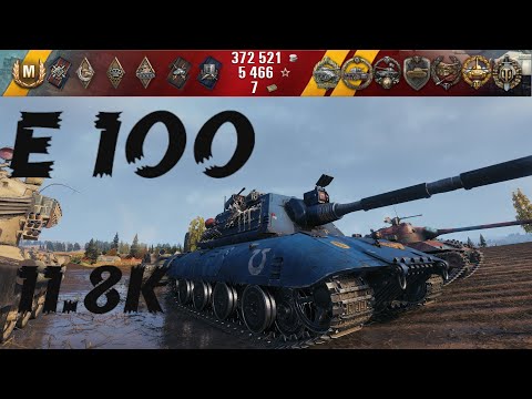E 100 - 1 vs 6 Carry Game - 11.8K Damage 9 Kills - World of Tanks