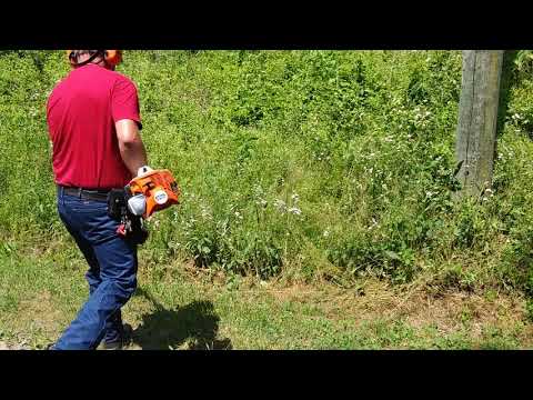 Stihl fs56 rc in action