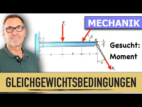 Einzel Drehmoment | Drehmomente | Momente an einen Balken | Hebelarm | Normalabstand