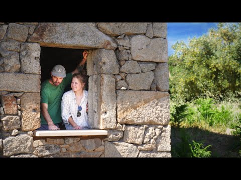 Things Get HOT & HEAVY on Our Tiny Stone Cabin Renovation 🏡