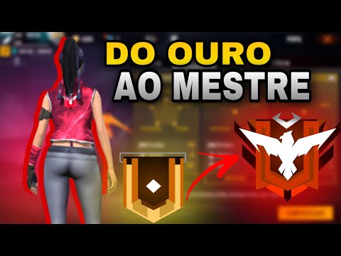 DO OURO AO MESTRE SOLO EM 24 HORAS SEM CARTÃO! FREE FIRE MOBILE