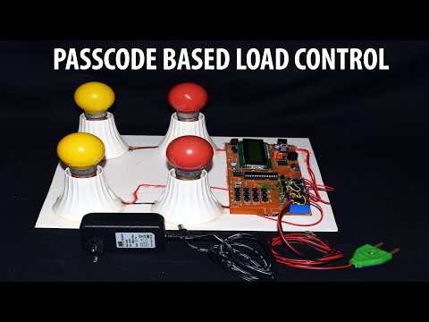 Lcd engineering project - passcode based load control, 12v