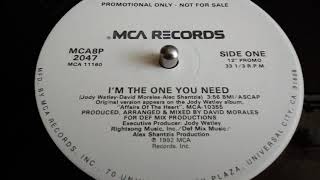 JODY WATLEY- I&#39;M THE ONE YOU NEED  [VOCAL] DISCO 1
